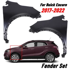 Front Driver Left & Passenger Right Side Pair Fender For 2017-2022 Buick Encore