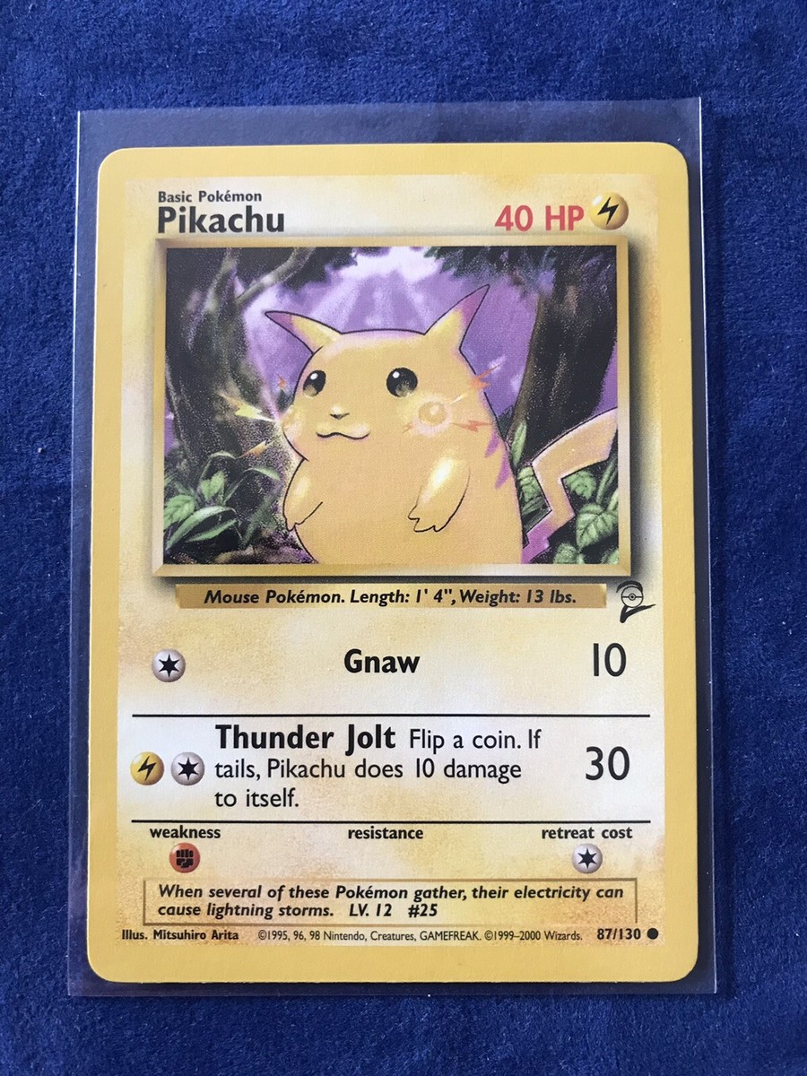 Pikachu Base Set 2 Pokemon Card 87/130 | eBay
