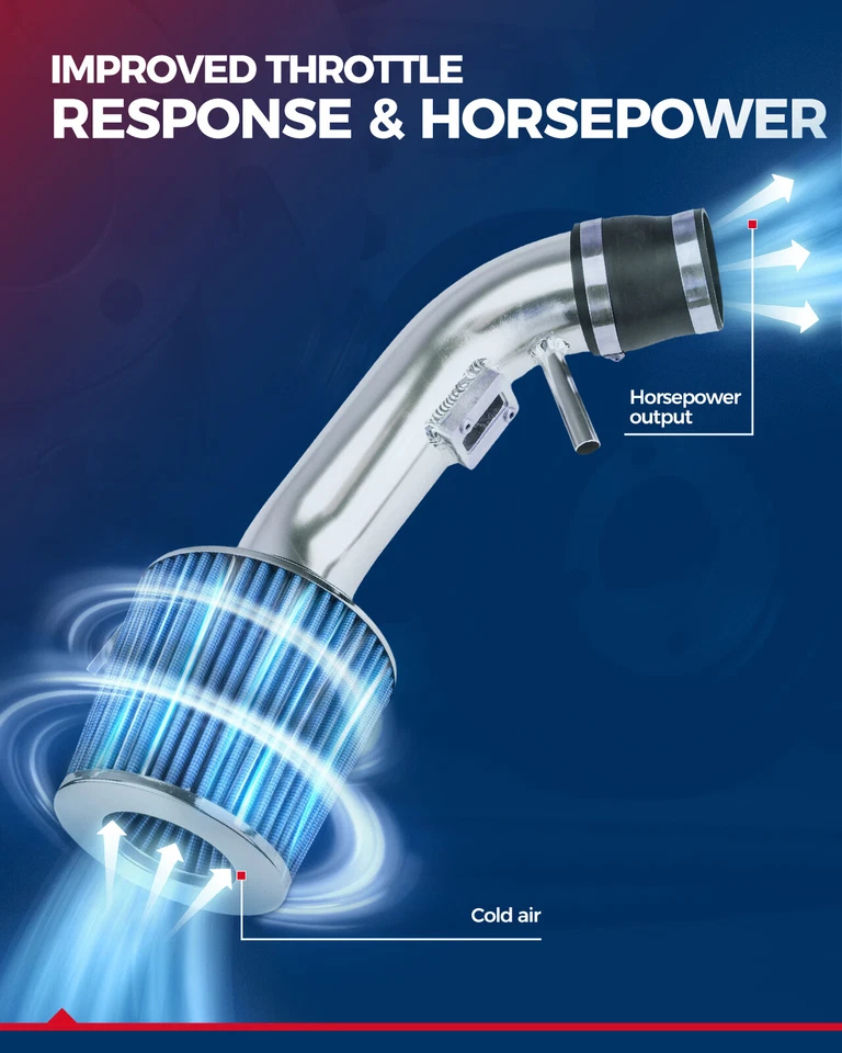 Kit de sistema de entrada de ar frio e protetor térmico para 02-06 Cadillac Escalade 5.3L/6.0L - Imagem 3 de 4