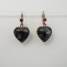 Granatschmuck Granat Herz Retro Trachten Vintage Sterling Silber 925/- vergoldet