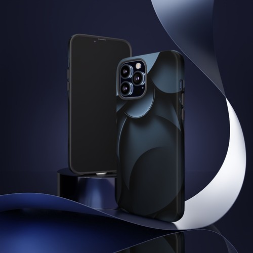 Phone Ink - iPhone, Pixel, Samsung Galaxy Case - Midnight Halos Black Crescent - Picture 91 of 121