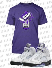 Graphic Lean Kush Sneaker Tee Shirt To Match J5 Concord Graphic Pro Club Shaka T