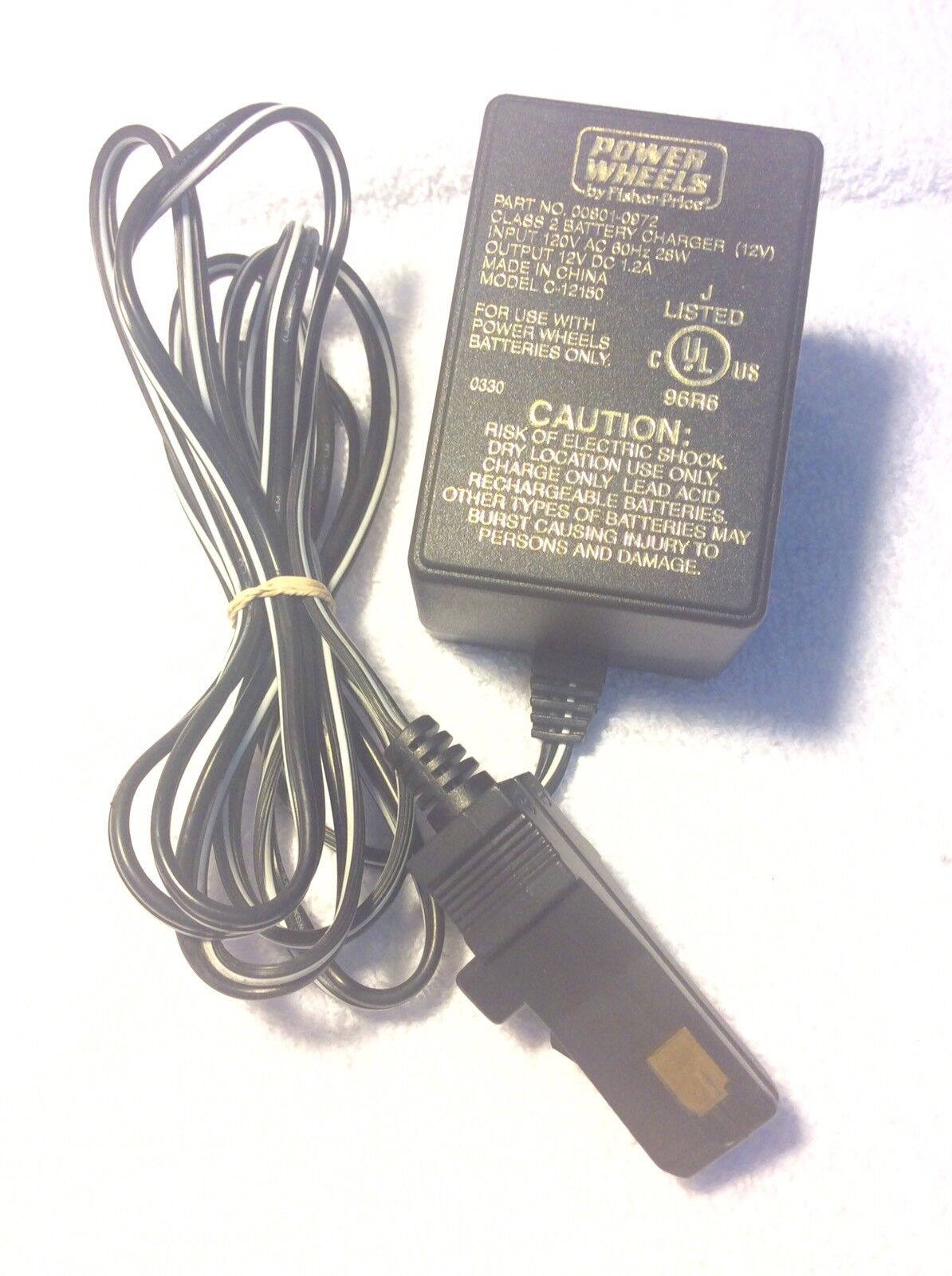 Original Fisher 0972 Power Wheels 12v Battery Charger C For Sale Online Ebay