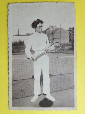 cpa POST CARD PHOTO Saison de TENNIS 1926 Emile STEKKÉ à LAMBERT - Photo 1/2