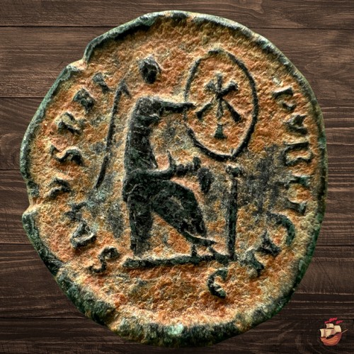 Moneda nummo bizantino - Aelia Flaccilla - SALVS REIPVBLICAE Teodosio I @n648 - Imagen 2 de 9