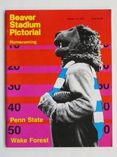 COLLECTABLE 1974 Penn State BEAVER STADIUM PICTORIAL Homecoming FOOTBALL PROGRAM