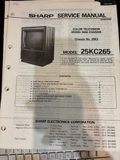 ORIG. SHARP 25KC265 Repair  Service Manual  ORIGINAL 