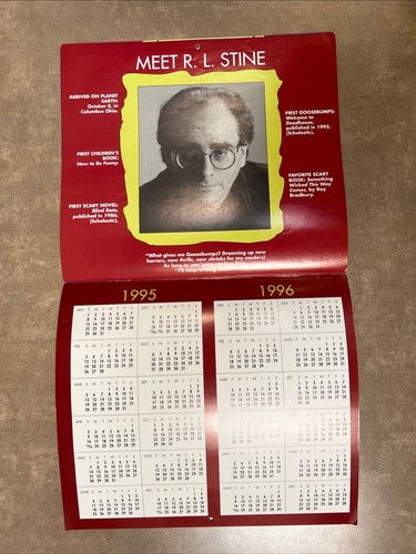 Goosebumps R. L. Stine 1995 Calendar Only Scholastic - Picture 6 of 7
