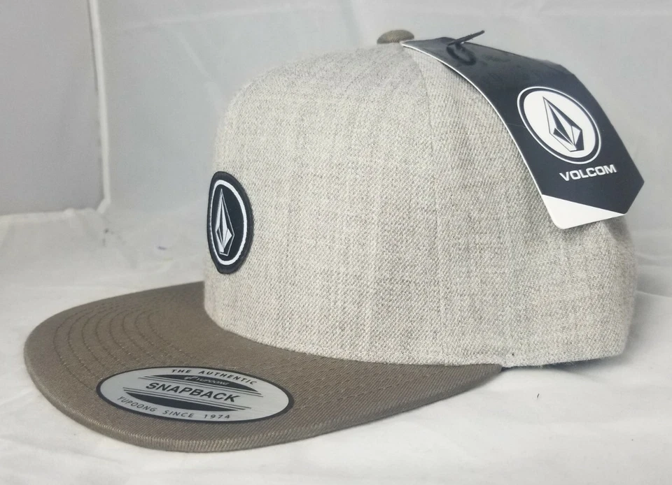VOLCOM QUARTER TWILL SNAPBACK HAT CAP MENS NEW GREY OLIVE GREEN D5511561 BNL - Image 2 of 4