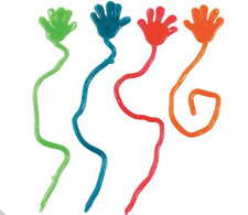 Spring Bright Sticky Hands New Novelty Gift Birthday Party Toy Fun Set of 12 B