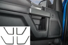 4x Auto Interior Door Frame Strips Cover Trim For Ford F150 2015-20 Carbon Fiber
