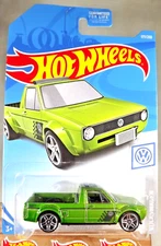 2019 Hot Wheels #177 Volkswagen 6/10 VOLKSWAGEN CADDY Green w/Chrome Pr5 Spokes