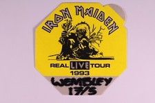 Iron Maiden Ticket Pass Original Real Live Tour Wembley 1993 #2