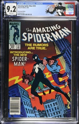 Amazing Spider-Man #252 CGC 9.2 1st App Black Costume Newsstand Ed. - 4696683002