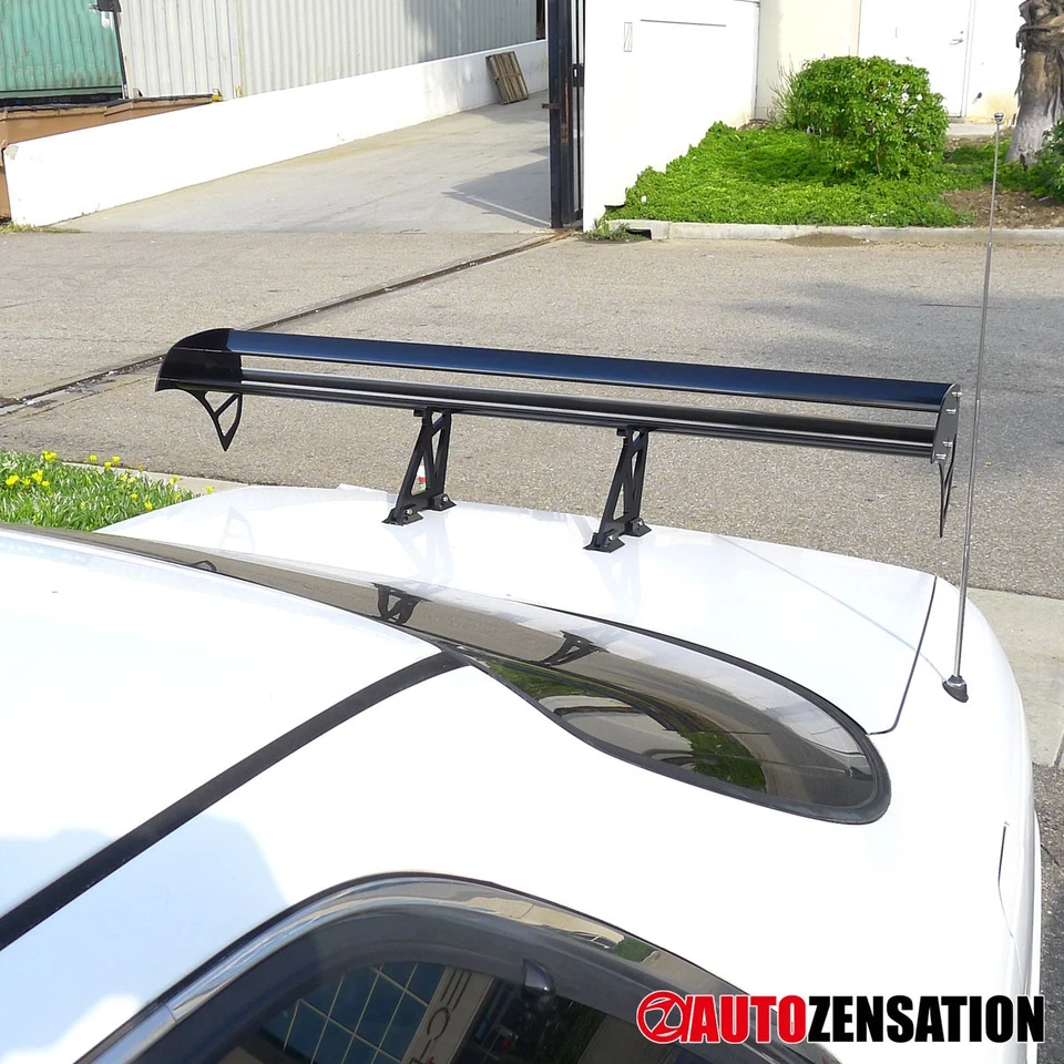F1 GT Style Adjustable Dual Deck Trunk Spoiler Wing 52" Aluminum - Изображение 3 из 4