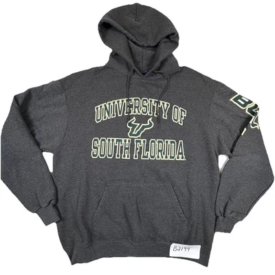 South Florida Bulls Hoodie Sweatshirt Mens Large Gray NCAA Football Champion - Image 1 of 4