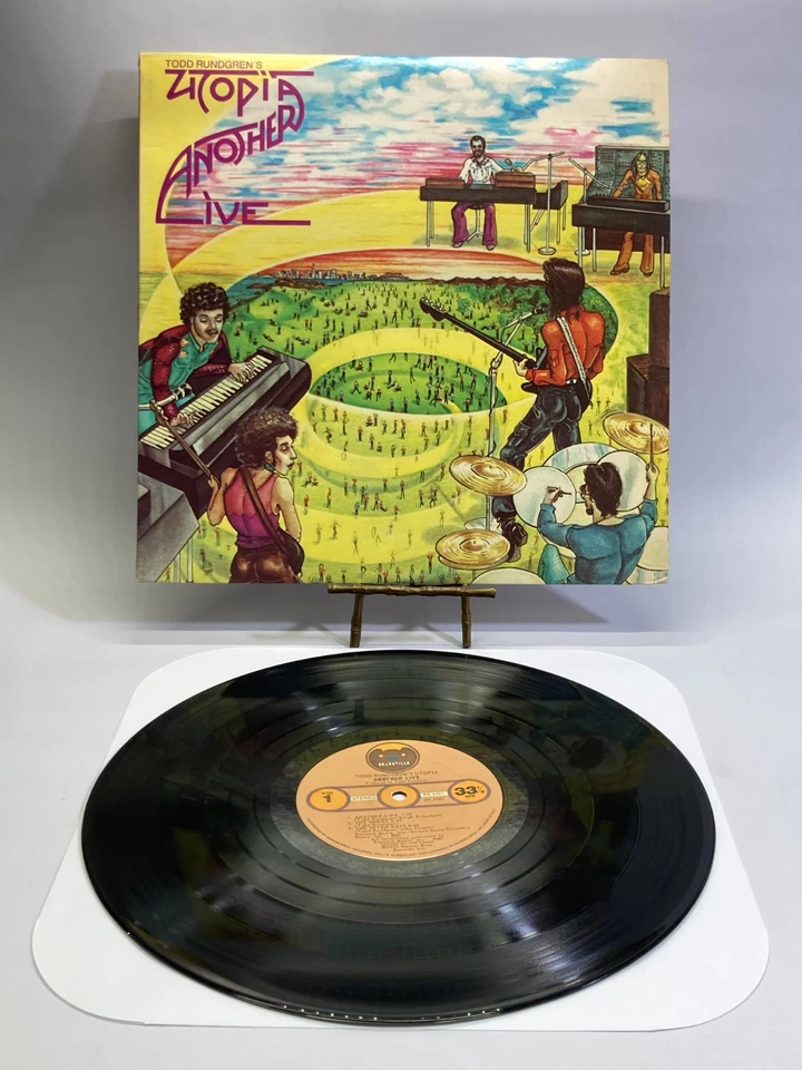 Todd Rundgren's Utopia Another Live Vinyl LP 1975 Bearsville Record BR-6961 - Image 3 of 4