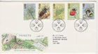 GB Stamps First Day Cover Insects, beetle, dragonfly, bee , Ladybird, bug 1985