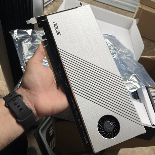 ASUS Hyper M.2 X16 Gen 4 PCIE 4.0/3.0 x4 NVME RAID Expansion Card 