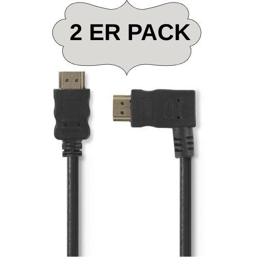 NEDIS High Speed HDMI-Kabel mit Ethernet HDMI Stecker 1,5 m 4K UHD 1080p [2 ER]
