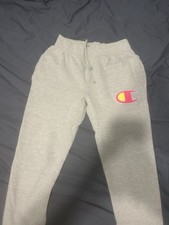 Champion Reverse Weave Big C Logo Fleece Jogger Gray Sweatpants Men  s Size L