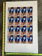 Kiss ACE FREHLEY Laminate Pass Rock Soldier VIP Inserts Uncut Sheet Vintage Kiss