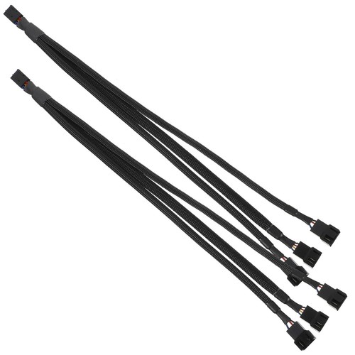 2 Pcs Fan Header Splitter Cable CPU Adapter Pwm Computer Components - Afbeelding 4 van 12