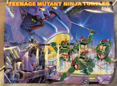 1988 teenage mutant ninja turtles poster vintage