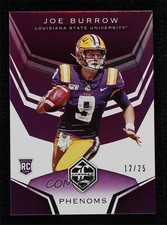 2020 Chronicles Draft Picks Limited Phenoms Mirror Purple 12/25 Joe Burrow uk2