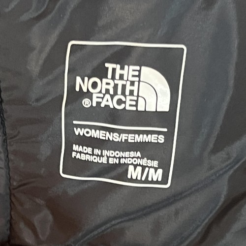 North Face Jacket Womens Medium Gray Black Hooded Full Zip Outdoor F18 NF00CDX5 - Picture 4 of 10