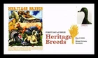 DR JIM STAMPS US COVER CAYUGA DUCK HERITAGE BREEDS IMPERFORATE FDC PANDA CACHET
