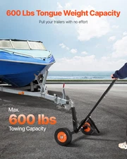 Heavy-Duty Trailer Dolly, Portable Tow Dolly for Moving Car RV Boat Trailer