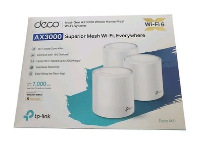 TP-Link - Deco AX3000 (3-pack) - X60 Dual-Band Whole Home Mesh Wi-Fi 6