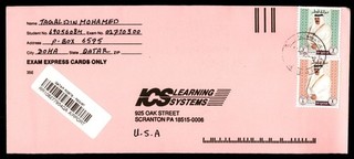 Mayfairstamps Qatar Doha to Scranton PA Registered Cover cca_50113