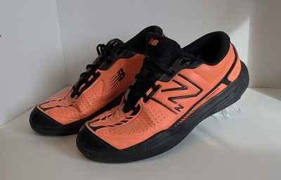 New Balance 696 V5 Court Tennis Shoes Mens 10 D Pickleball Sneakers Neon Orange!