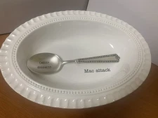 Mud Pie Home "Mac attack" Casserole Baking Baker Serving Set, "Cheesy Goodness"