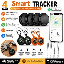 4x Schlüssel Finder Bluetooth Tracker Apple ...