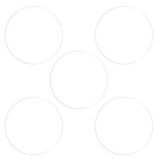 5pcs 31mm Soft TPU Anti-scratch HD Clear Round Watch Glass Screen Protectors