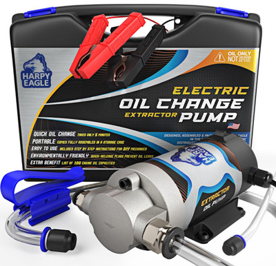 Electric Oil Extractor Pump 12/24V 100W Portable for Cars, Boats with Case