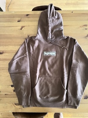 Supreme FW19 Bandana Box Logo Hoodie Paisley Size Large Brown | eBay