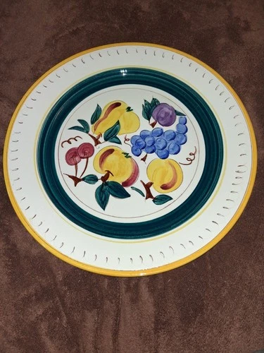 Vintage Stangl Pottery Large Chop Plate. 14".