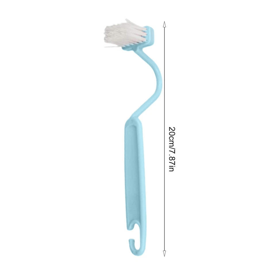 Cepillo de borde de inodoro suave en forma de S 3 piezas para inodoros cocinas baños 20,5x3,3x4 cm Foto 2 de 4