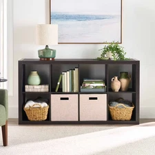 Better Homes & Gardens 8 section storage organizer -oak, Free Shipping