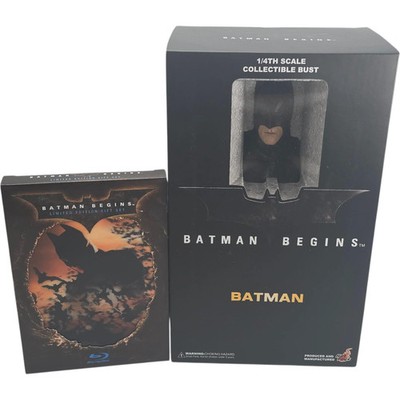 Batman Begins Blu-ray Gift Set 1/4 Büste Hot Toys Ltd Edit Japan Rare Collector