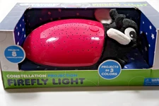 Discovery Kids Constellation Projection FireFly Light Pink Black Plush New