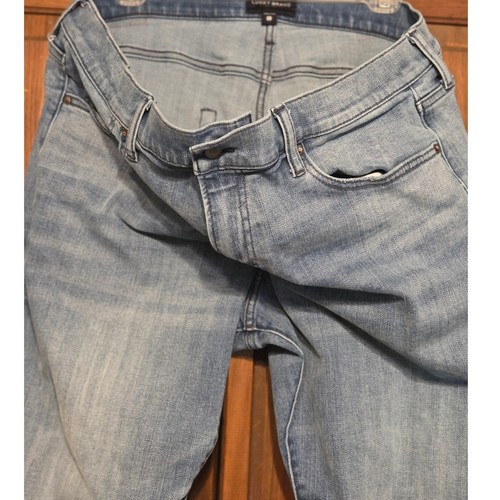 Lucky Brand 411 Athletic Taper Jeans Mens 38x32 Light Wash Stretch Denim Pants