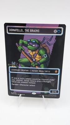 Donatello The Brains (0085) Surge Foil Pixel Art TMC TMNT MTG NM