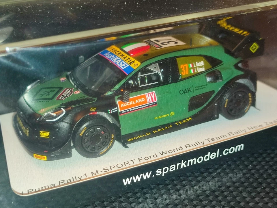 1x Spark S6714 FORD PUMA RALLY 1 L. Bertelli Rally NEW ZEALAND 2022 1:43- Rare - Immagine 2 di 4