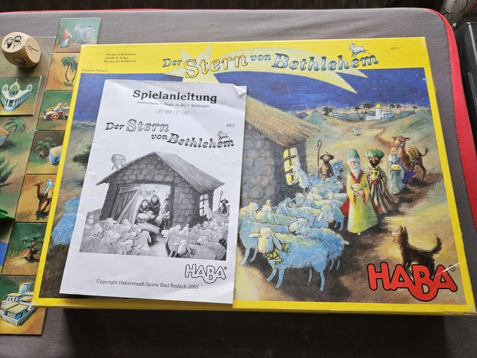 Weihnachts-HABA Spiel - der Stern von Bethlehem - Holzfiguren Krippe - Bild 4 von 4
