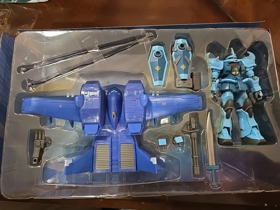 RARO Vintage 2002 Gundam con Vehículo MS-07B3 Gouf Personalizado y DO-DAI II Mecha Anime Foto 3 de 4
